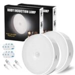 One94Store Motion Sensor Light for Home with USB Charging Self Adhesive Led Nightlight Rechargeable Body Sensor Wall Light for Bedroom, Stairs (Cool White, Pack of 2) - Plastic